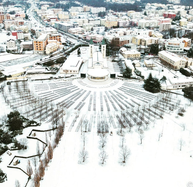 Medjugorje under a blanket of snow