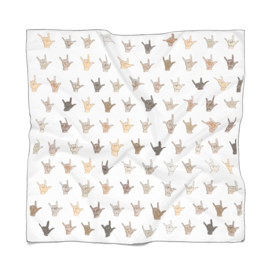 Tiny Hands Poly Scarf