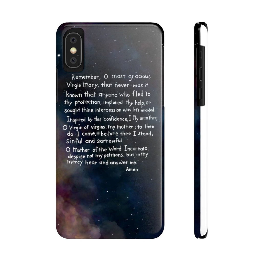 Memorare Prayer - Phone Cases