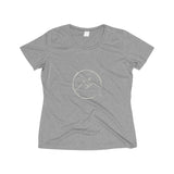 Women's Wicking Tee with Cross Mountain Design