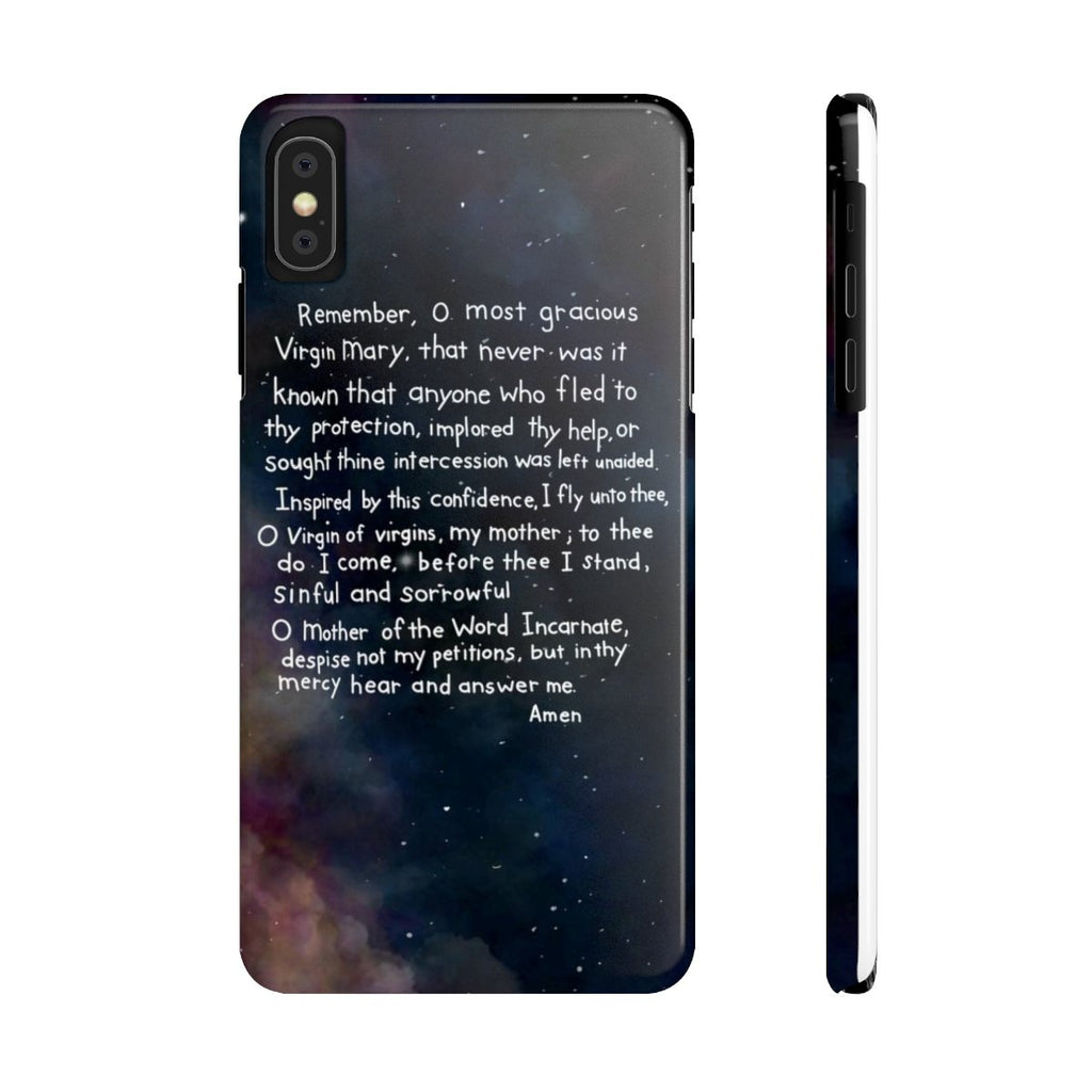 Memorare Prayer - Phone Cases