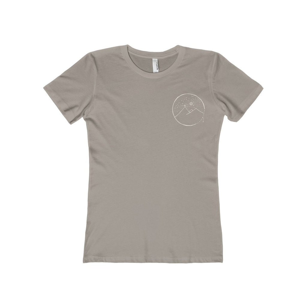 Women's The Boyfriend Tee With Cross Mountain Scene