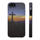Tough Phone Case With Cross Mountain Artwork