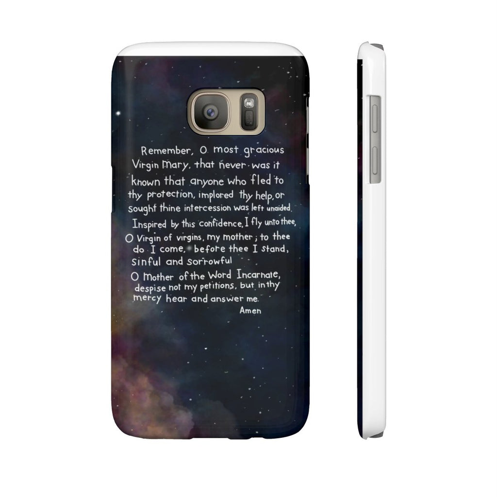Memorare Prayer - Phone Cases