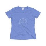 Women's Wicking Tee with Cross Mountain Design