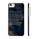 Memorare Prayer - Phone Cases