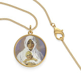Blessed Mother With Child Necklace