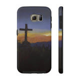 Tough Phone Case With Cross Mountain Artwork