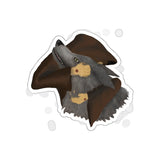 Brother Wolf Embrace Kiss-Cut Stickers