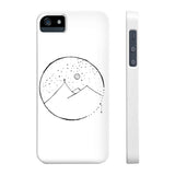 Slim Mate Phone Case with Cross Mountain Scene