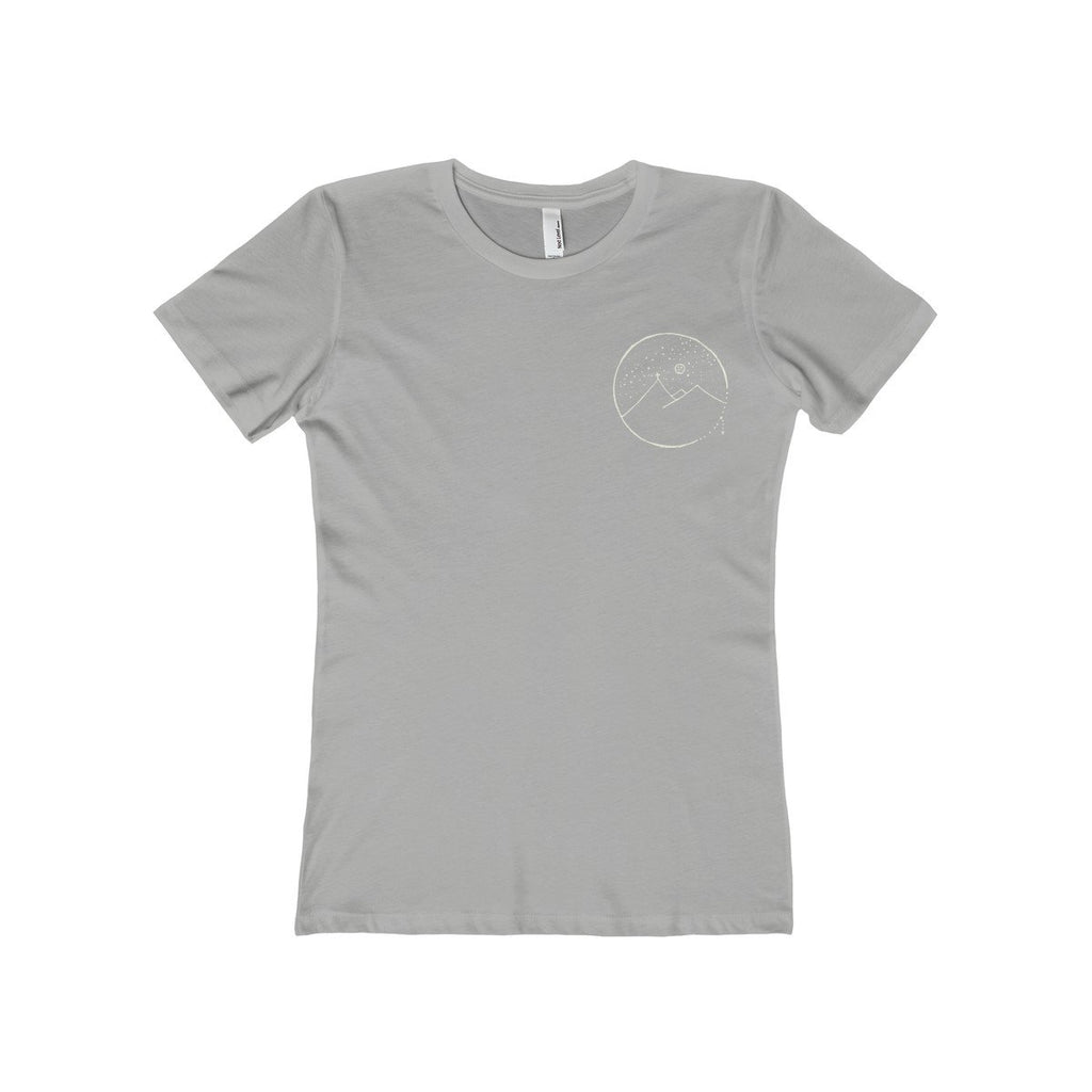 Women's The Boyfriend Tee With Cross Mountain Scene