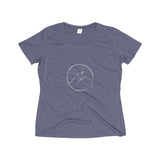 Women's Wicking Tee with Cross Mountain Design