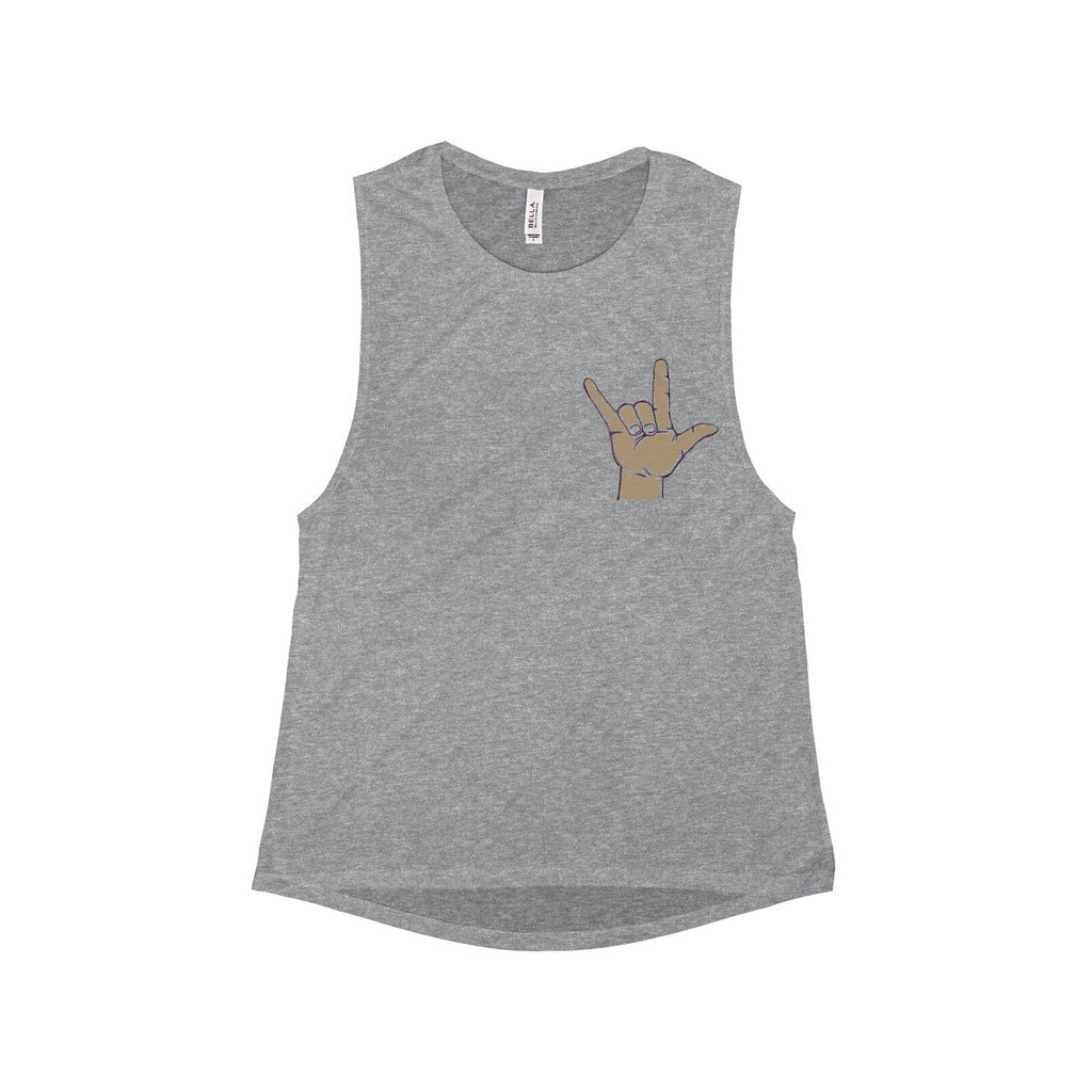 Sign Language Muscle Tank