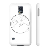 Slim Mate Phone Case with Cross Mountain Scene
