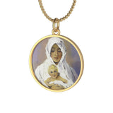 Blessed Mother With Child Necklace