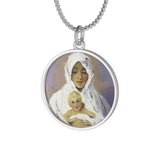 Blessed Mother With Child Necklace