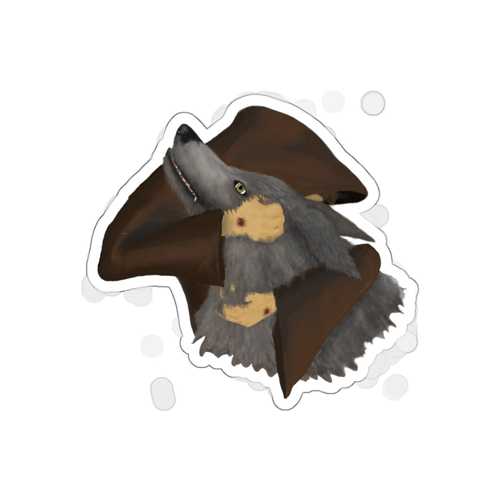 Brother Wolf Embrace Kiss-Cut Stickers