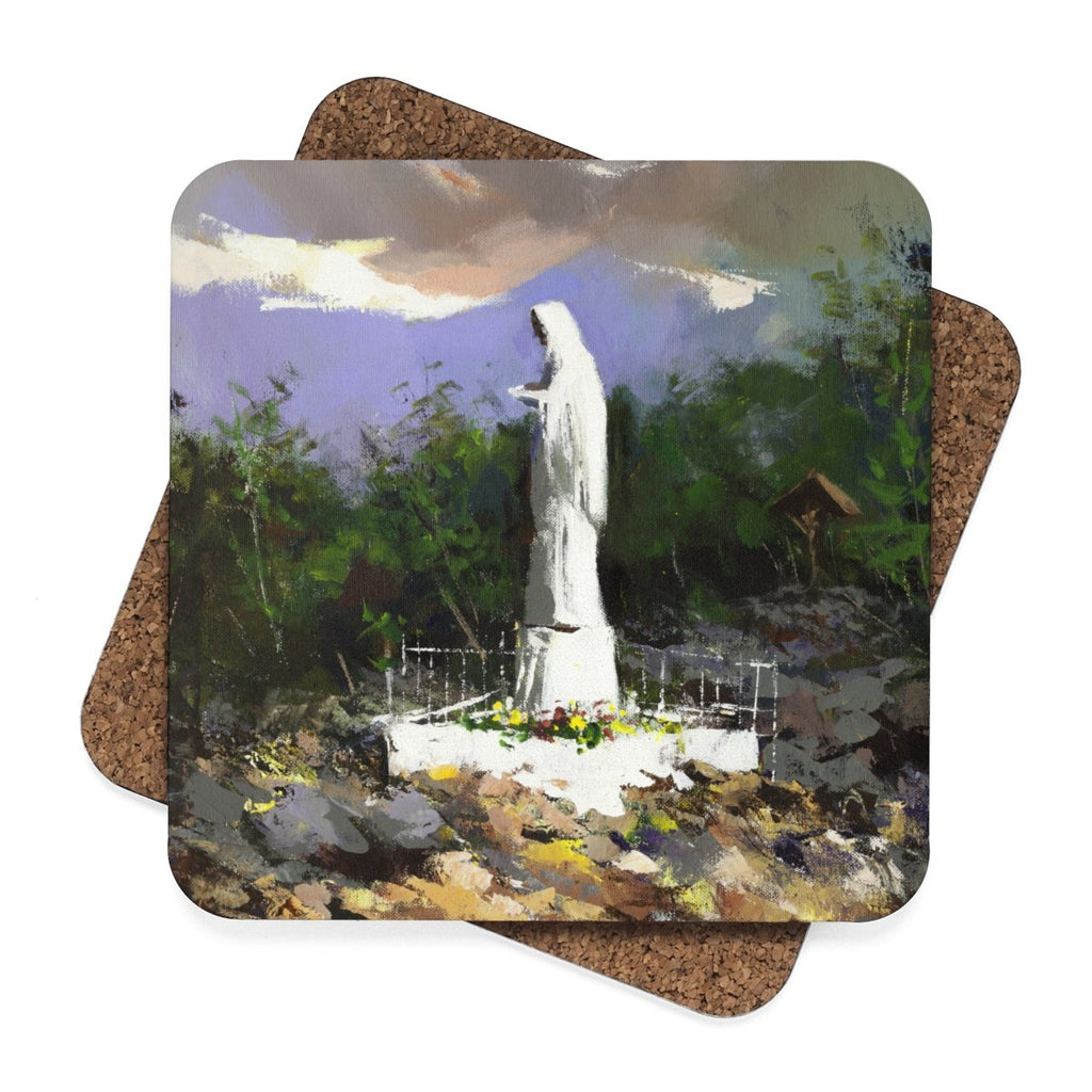 Queen of Peace Hardboard Coaster - 4pcs