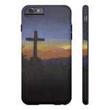 Tough Phone Case With Cross Mountain Artwork
