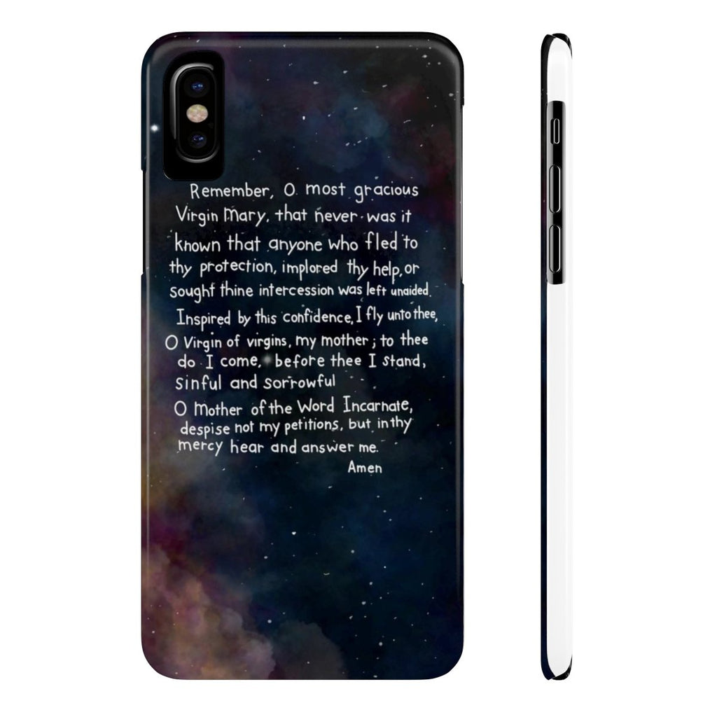 Memorare Prayer - Phone Cases