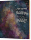 Memorare Prayer - Wood Print