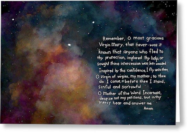 Memorare Prayer - Greeting Card