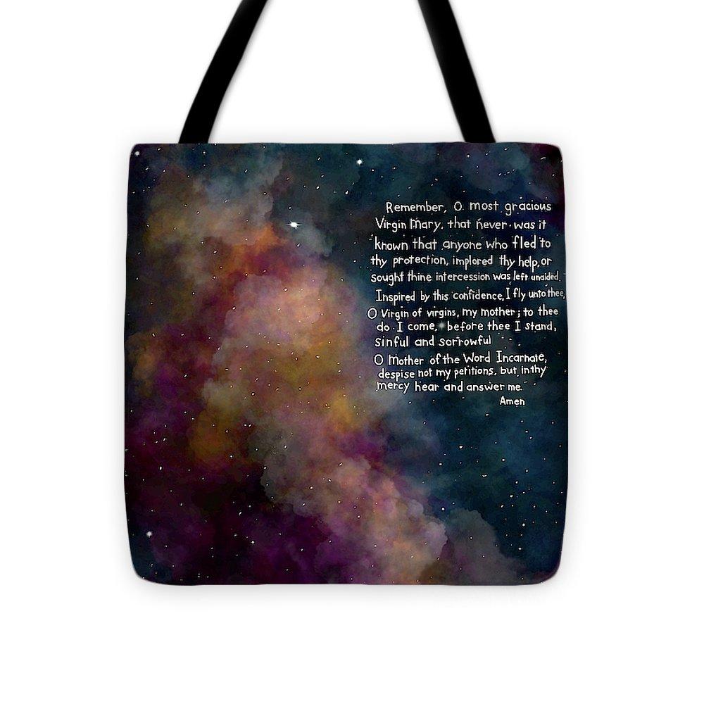 Memorare  Prayer - Tote Bag