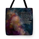 Memorare  Prayer - Tote Bag