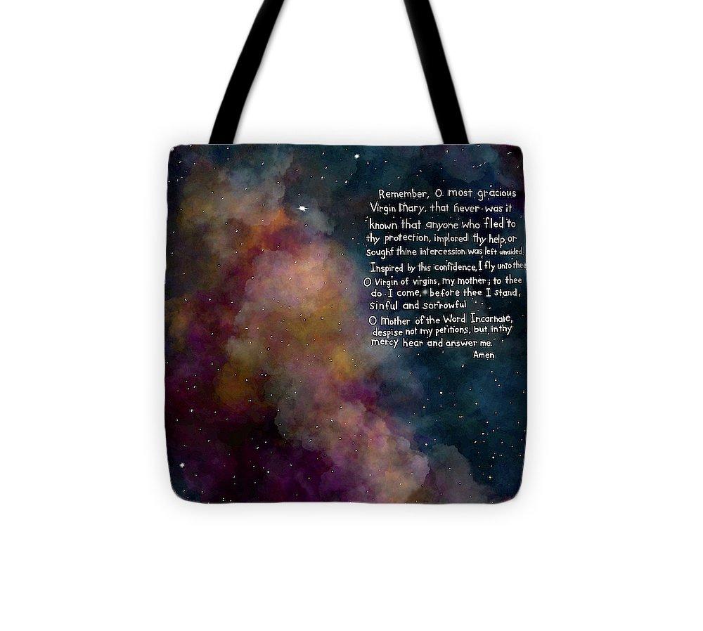 Memorare  Prayer - Tote Bag
