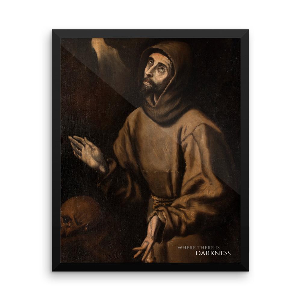 Where There Is Darkness Framed Stigmata Print