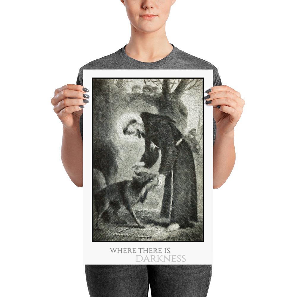 St. Francis and Wolf Poster