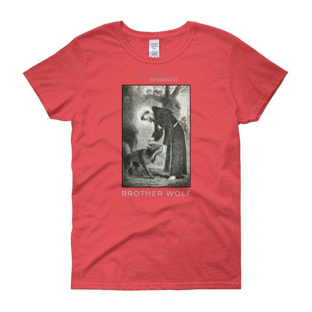 St. Francis Brother Wolf Women's T-Shirt