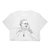 Women's Crop Top With Fr. Rene Robert Sketch