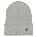 Friendly Wolf Cuffed Beanie