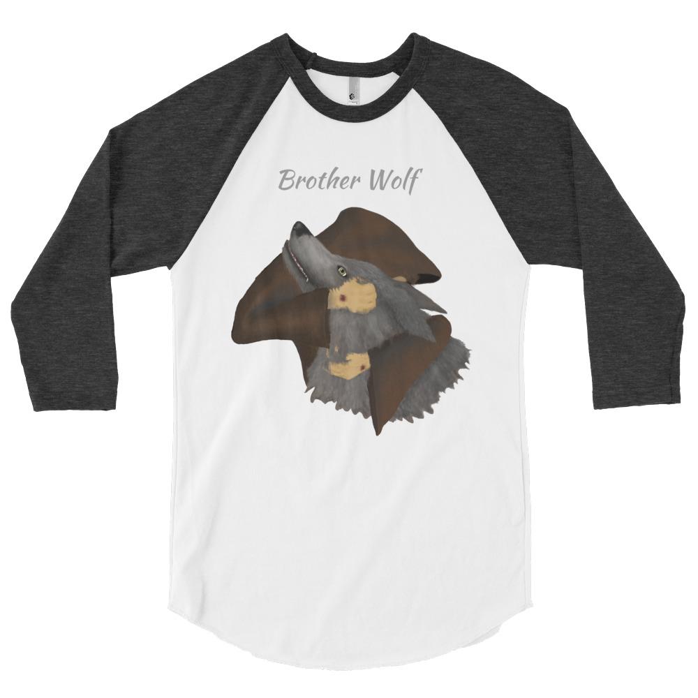 Brother Wolf Embrace 3/4 sleeve raglan shirt