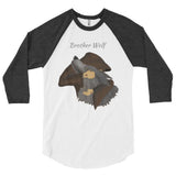 Brother Wolf Embrace 3/4 sleeve raglan shirt