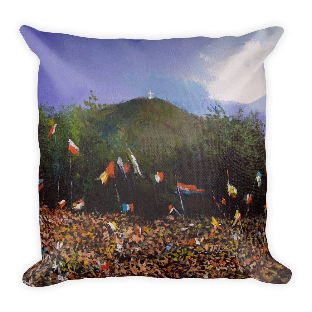Medjugorje Crowds Pillow