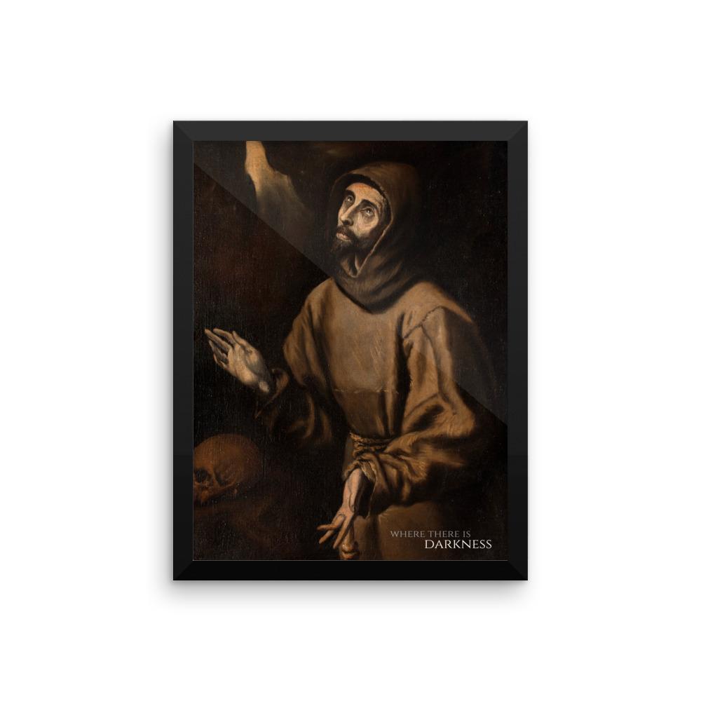 Where There Is Darkness Framed Stigmata Print