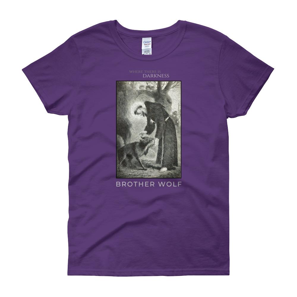 St. Francis Brother Wolf Women's T-Shirt