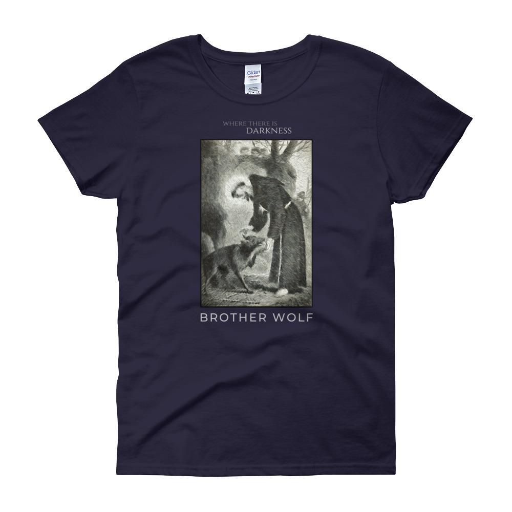St. Francis Brother Wolf Women's T-Shirt
