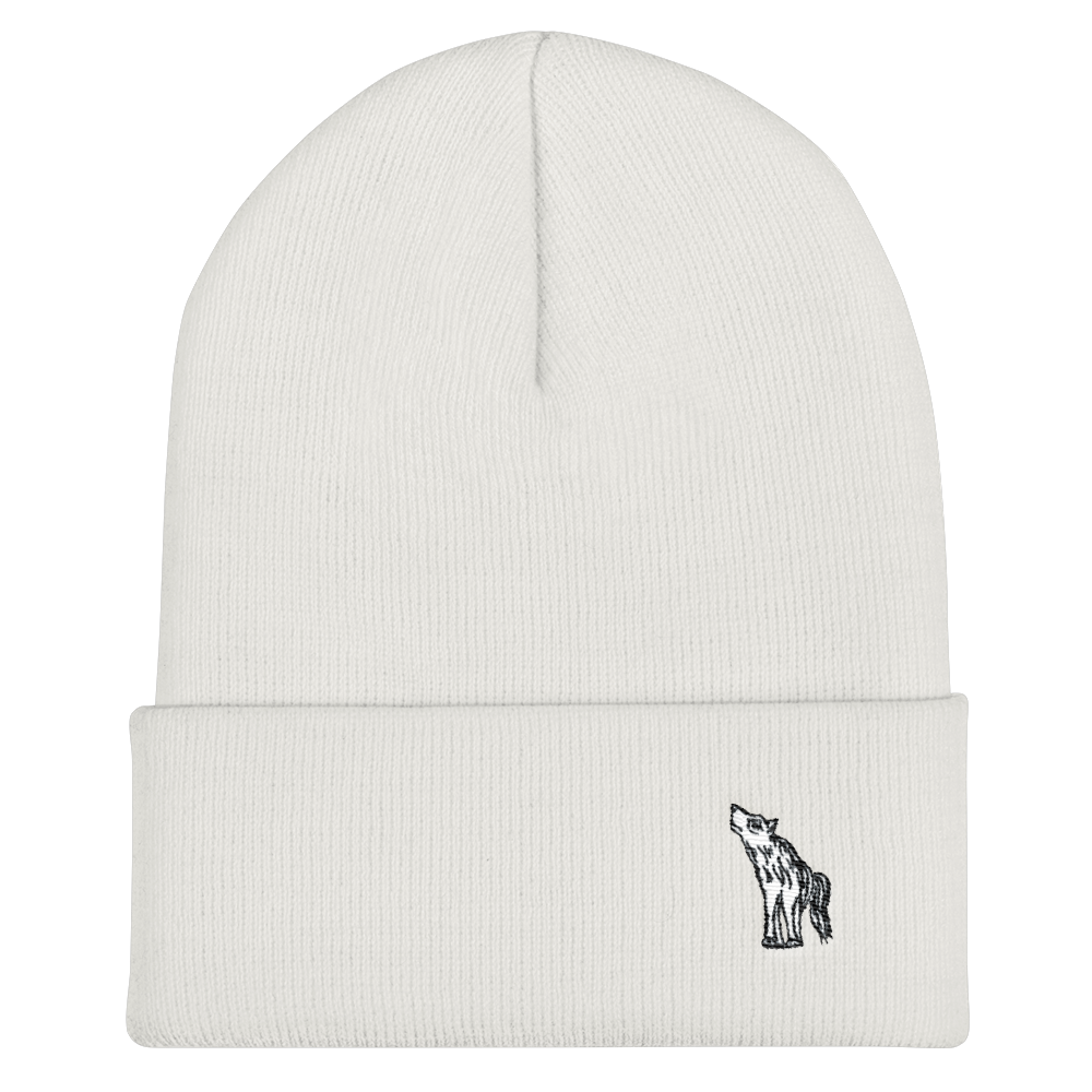 Friendly Wolf Cuffed Beanie