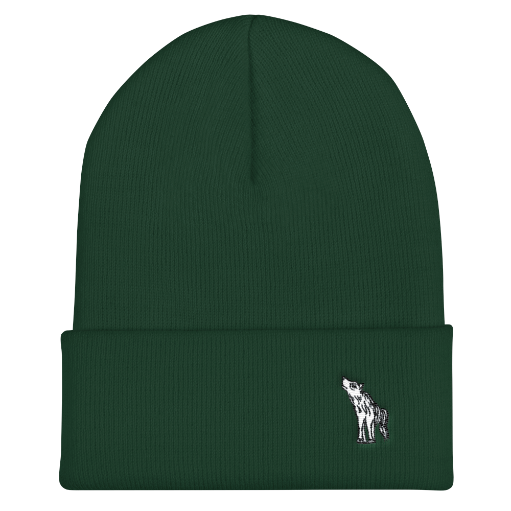 Friendly Wolf Cuffed Beanie