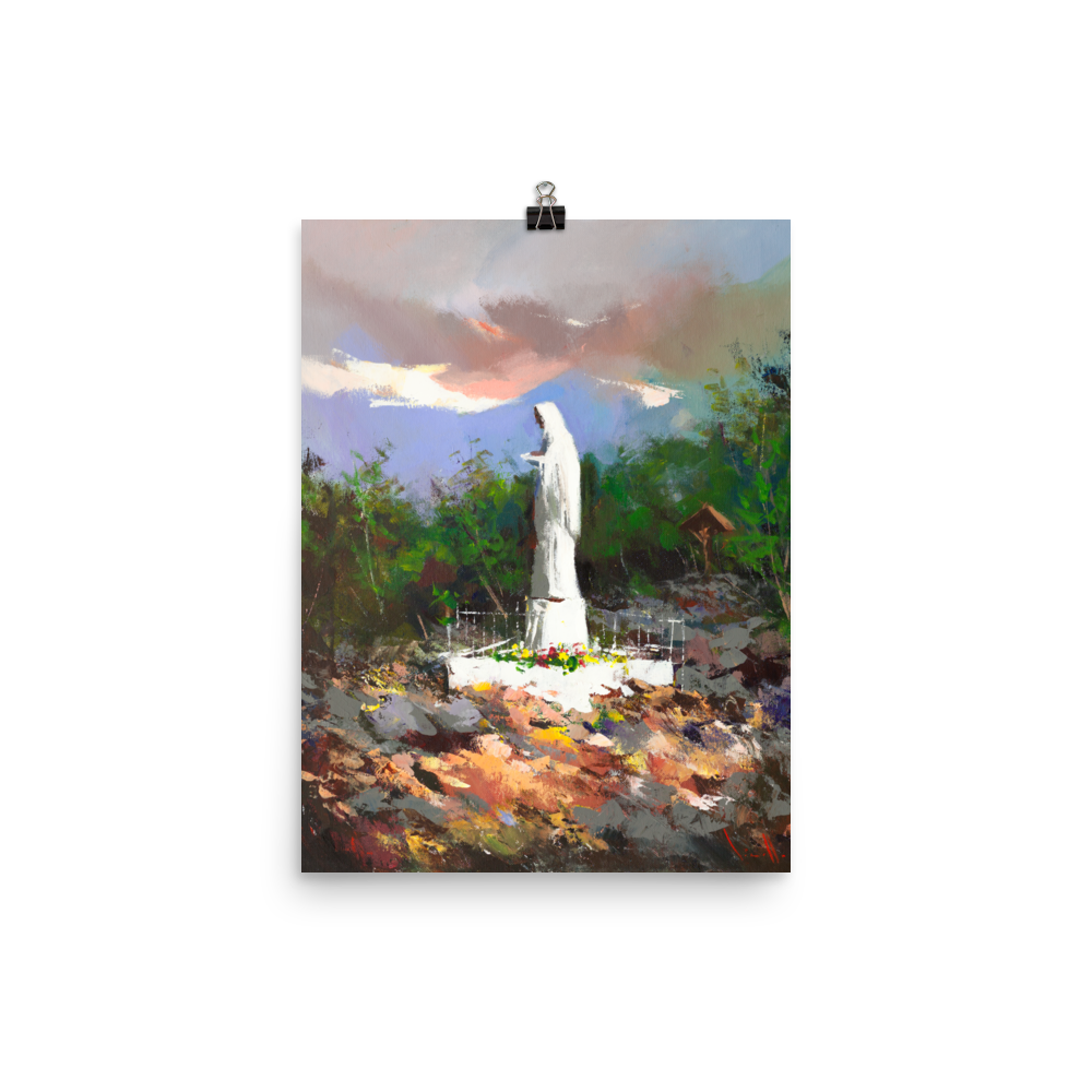 Apparition Hill Print - Gospa painting