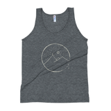 Cross Mountain Scene Unisex Tank Top