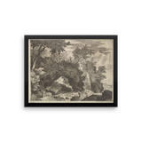 St. Francis Engraving Framed Poster