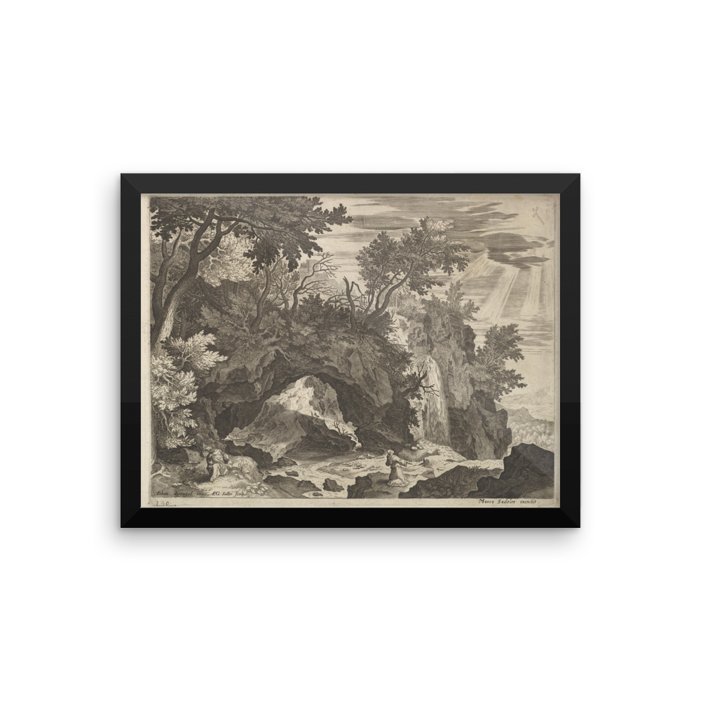 St. Francis Engraving Framed Poster