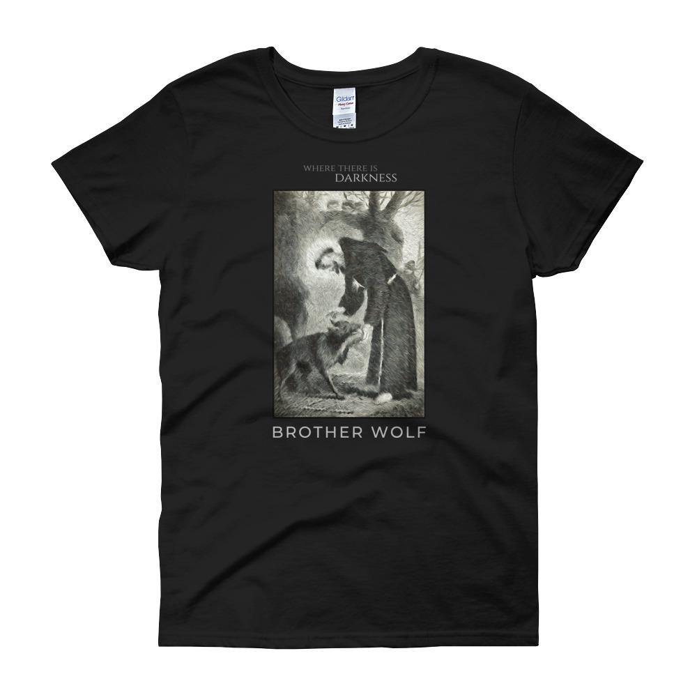 St. Francis Brother Wolf Women's T-Shirt
