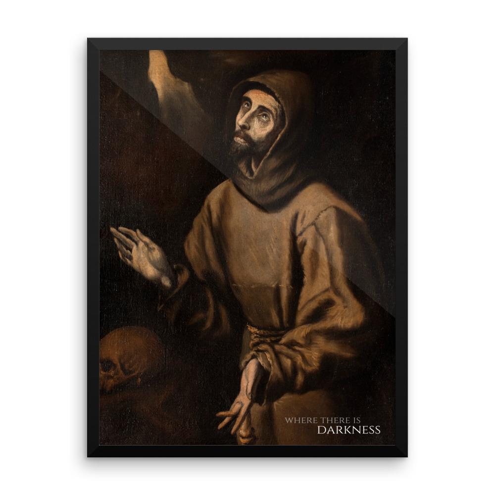 Where There Is Darkness Framed Stigmata Print