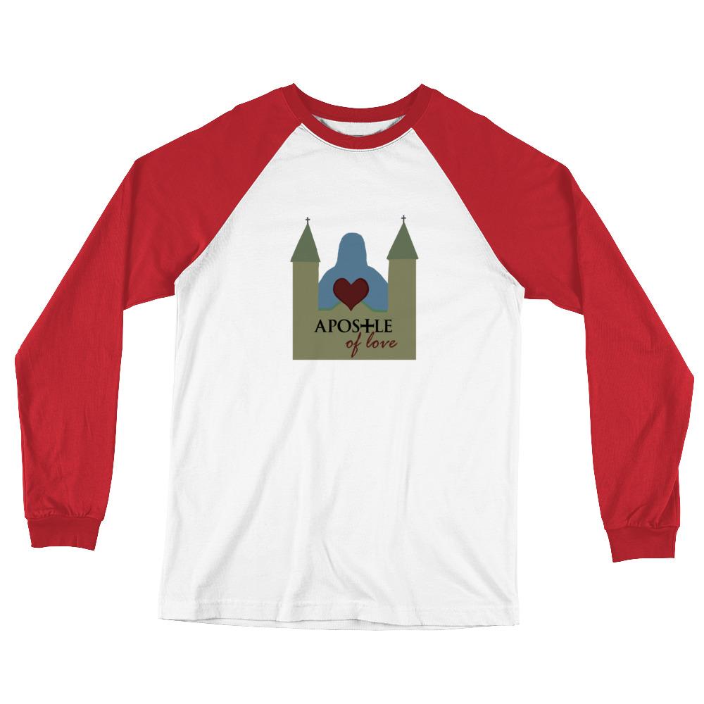Apostle of Love (Men's Design) Long-Sleeve Baseball T-Shirt
