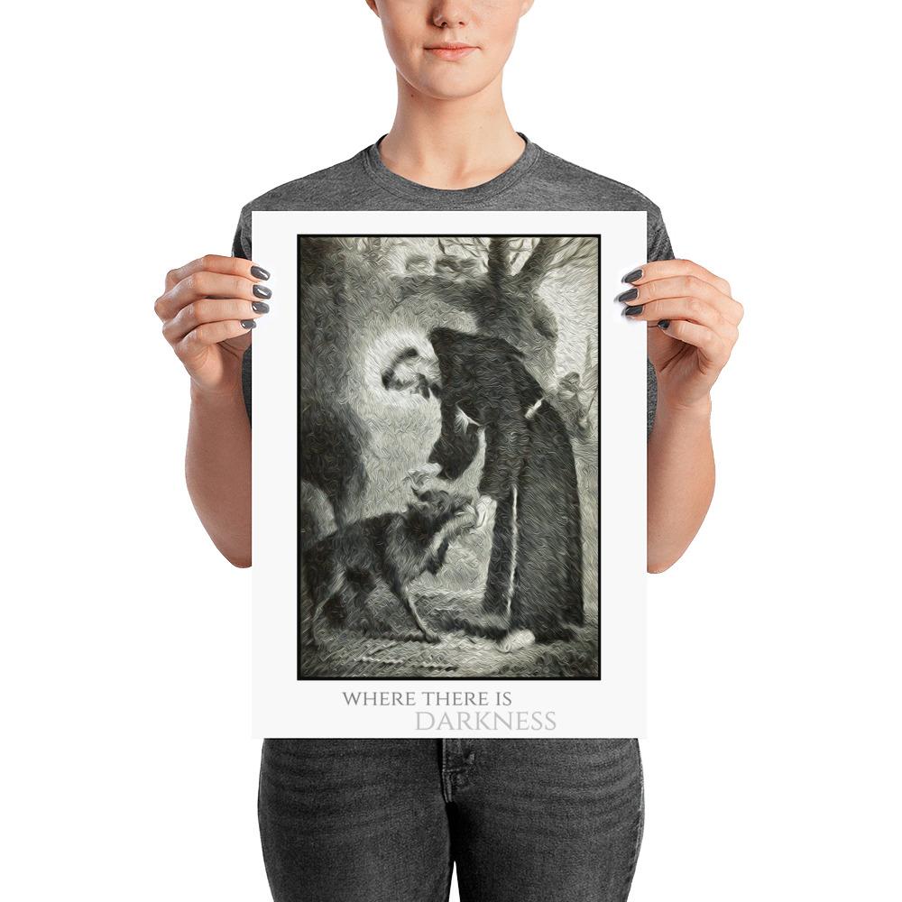 St. Francis and Wolf Poster